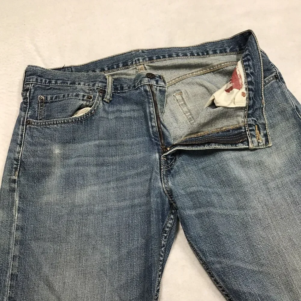 LEVIS 527 Boot Cut Jean Men 36x32 Faded Whisker Wash Skater Cowboy Western